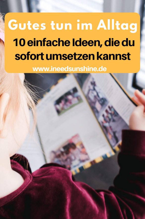 Gutes tun im Alltag "Ideen für gute Taten mit World